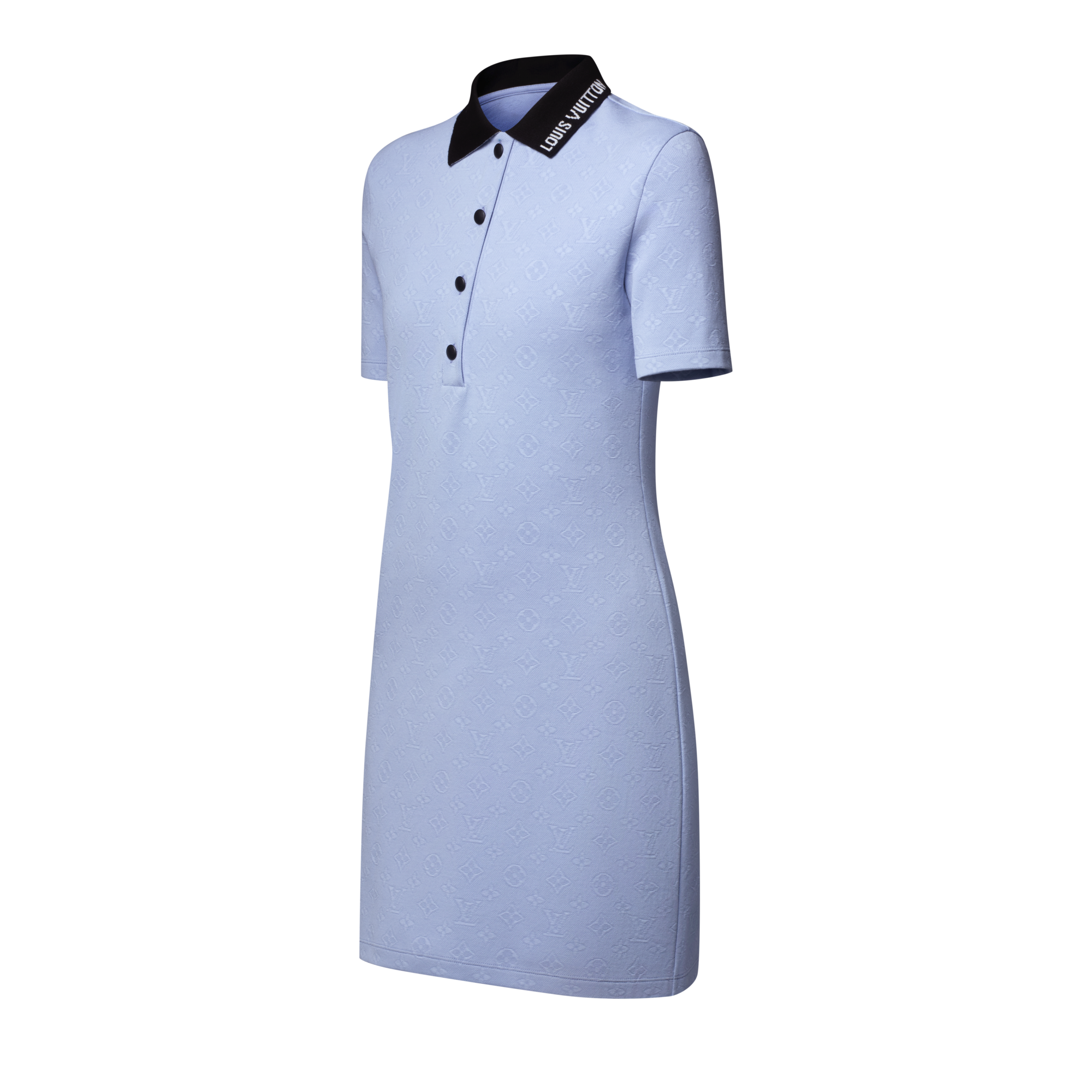 Scalloped Polo Dress / Sサイズ　Baby Blue Her lip to ワンピース Scalloped Polo Dress : ZOZOTOWN Yahoo